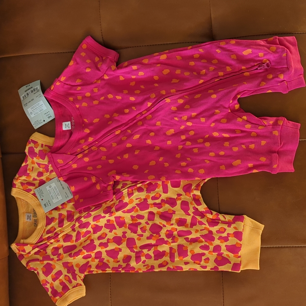 NB Okie dokie bright animal print outfits